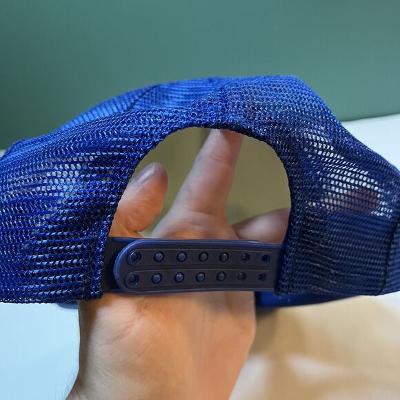 Vintage Trucking Trucker Hat Blue Rope Snapback Cap Johnson’s Freightlines - Picture 3 of 5